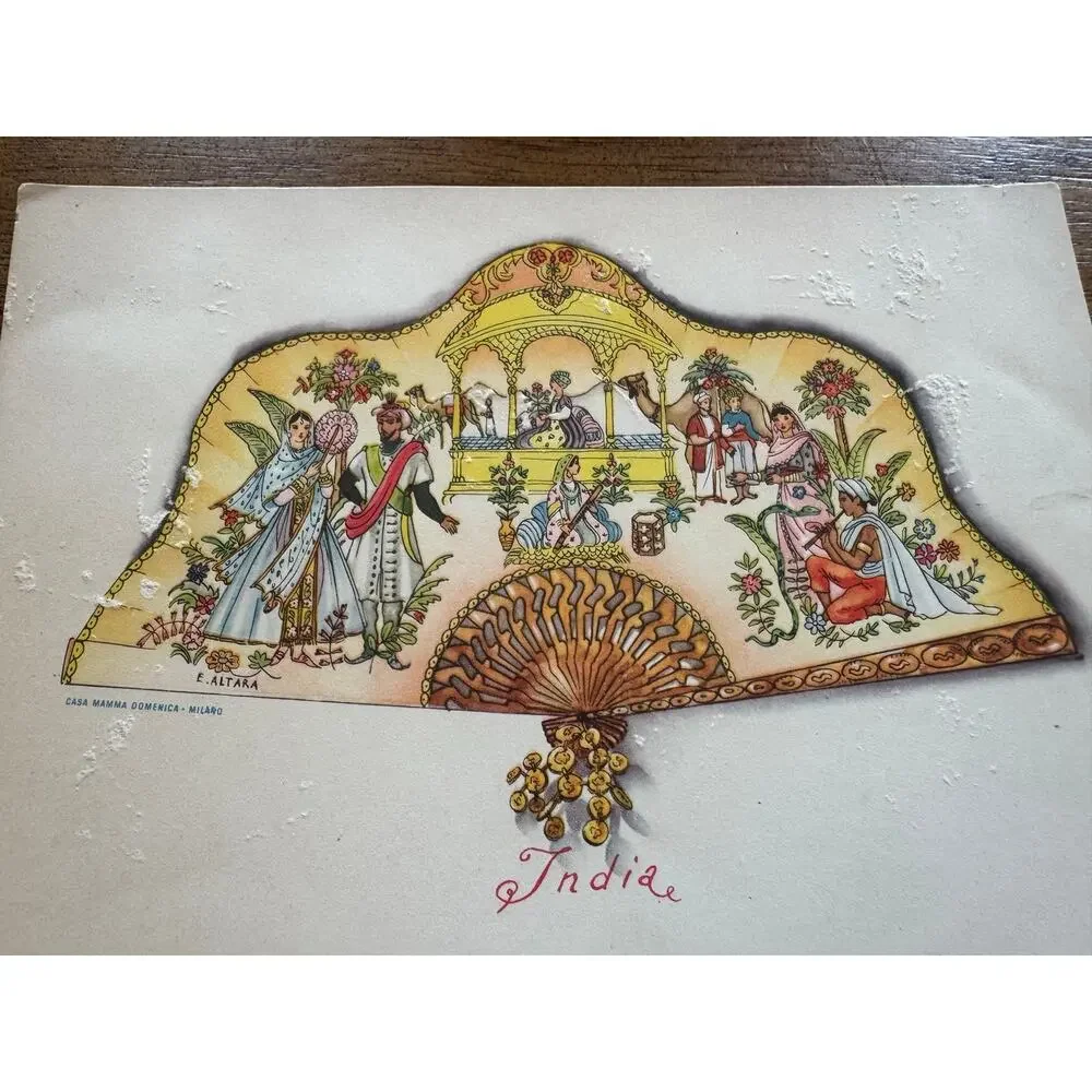 RARE Vintage Edina Altara Ventagli Serie II Promo Postcards Casa Mamma Milano